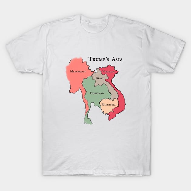 Thighland - Anti Trump T-Shirt by karutees